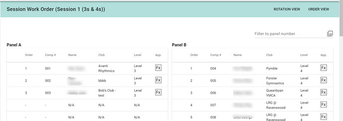 parallel levels in work order